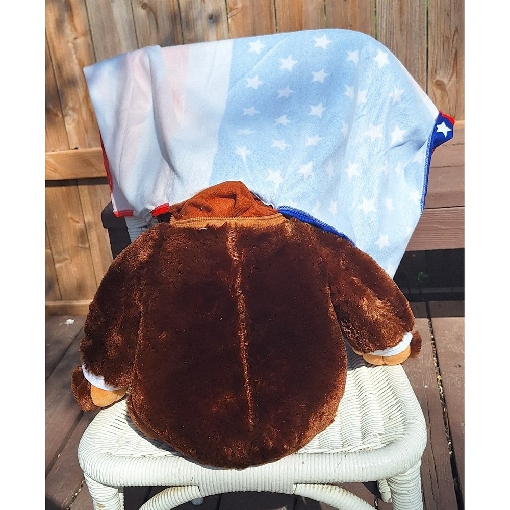 Trumpy Bear Deluxe Plush 22 inch Collectible with American Flag Blanket Inside - Picture 7 of 11